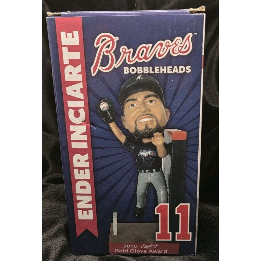 Ender Inciarte Atlanta Braves Bobblehead 2016 SGA NIB 2016 Gold Glove Award!!